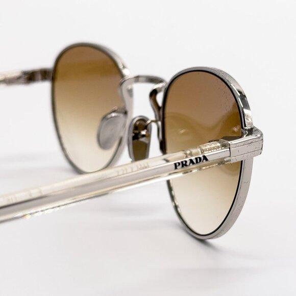 NEW PRADA SUNGLASSES PRB52S 1BC80K WOMEN SILVER EYEWEAR PR B52S 1BC80K, SPR B52 main image 7